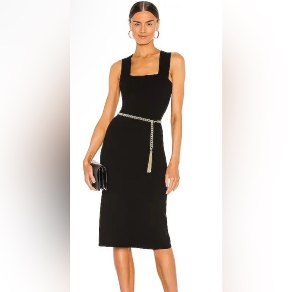 NWT REVOLVE Black Midi Dress